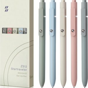 FIOVER Gel Pens, 5pcs 0.5mm